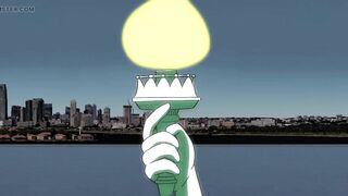 4th of July Hentai Cartoon - Sexy Statue of Liberty