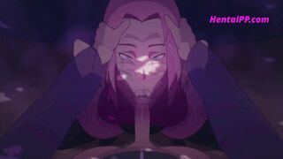 Sakura The Forbidden Scroll - Outdoor Blowjob - ( Parody )