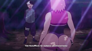 Sakura The Forbidden Scroll - Outdoor Blowjob - ( Parody )