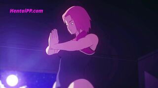 Sakura The Forbidden Scroll - Outdoor Blowjob - ( Parody )