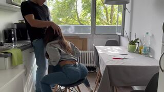 Roommate Fucks Me Hard in the Kitchen!