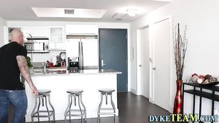 Bound lesbian teen sub