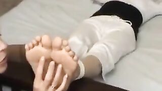 Foot tickling orgasm 2