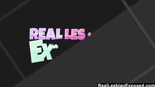 Cute Lesbian couple outdoors fun