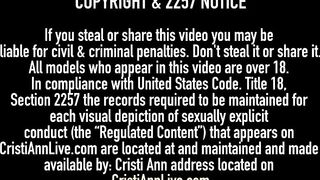 Asian Latina Cristi Ann & Ebony Jenna Foxx Finger Fuck Twat!