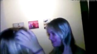 Lesbian girlfriends kiss (MIX)