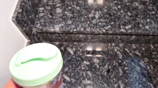 my stepsister's friend stays home alone with me, seduces me and we end up fucking AMATEUR!!!