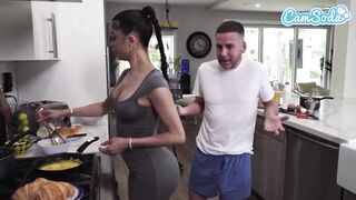 Sexy MILF Housewife Latina Fucks Step Son Has Epic Squirting Shaking Orgasm