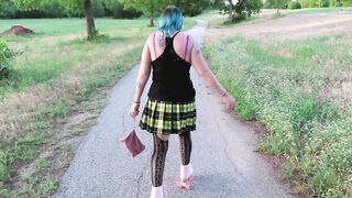 Amateur anal public roller skates