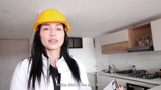 SEXY construction inspector came to my house but got a HOT CREAMPIE