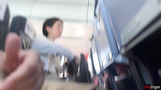 Public Dick Flashing in Airplane - Girl Brought Me To Cumshot In 2 Minutes