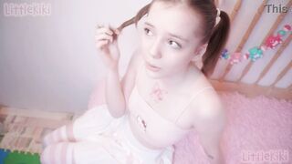 TABOO step DADDY and TEEN DAUGHTER sex. He was waiting for her 18th birthday to make a CREAMPIE in her BALD PUSSY