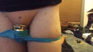 Permanent Chastity Sissy has a sissygasm