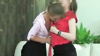 Lesbian seduced her friend