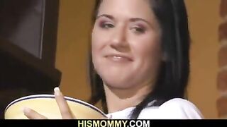 His teen girlfriend toying older mom