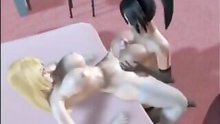 3D Lesbian Tittyfuck