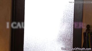 Teen lesbian licks before masturbating in duo