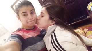 Brazilian lesbian kiss