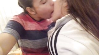 Brazilian lesbian kiss