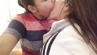 Brazilian lesbian kiss