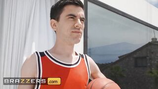 BRAZZERS - Stepmom Miss Sally Gives Jordi A Naughty Bath And Lets Him Slide Deep Into Her MILF Pussy