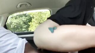 Good Pussy In The Car. We got Caught!