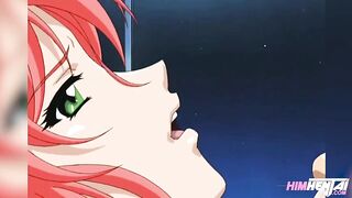 Hentai Uncensored - My busty stepsister catches me masturbating in the bathroom