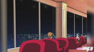 Hentai Uncensored - My busty stepsister catches me masturbating in the bathroom