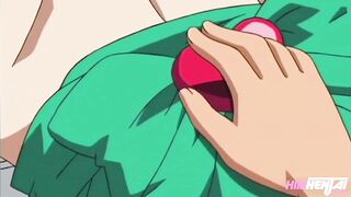 Hentai Uncensored - My girlfriend's stepsister gives me a handjob in the bathroom