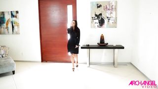 Angela White anally riding strapon cock