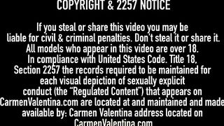 Carmen Valentina Kate Frost & Alexis Jolie Do Lesbo 3Some!