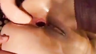 french girl in red stocking toyed and fisted