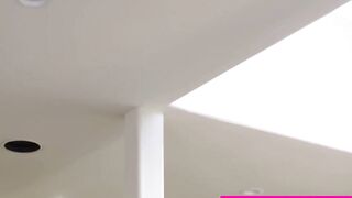 Wild lesbian Cadence Lux squirts on hot Sara Luvvs cute face