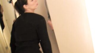 Lesbian Strap On Sex In Mall Changing Room