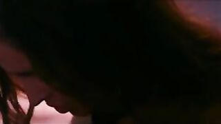 sexy blonde and brunette lesbian strapon