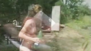 Topless Outdoor Catfight