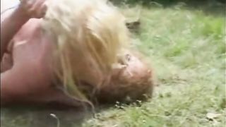 Topless Outdoor Catfight