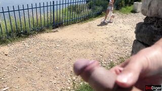 Public Dick Flashing - Girl Help Me to Cum in Mountains