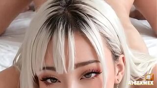 Fucking step sis blonde in the room - Anal sex and small pussy and ass - Virtual Sex [AI generated]