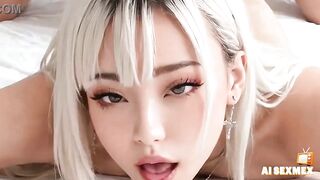 Fucking step sis blonde in the room - Anal sex and small pussy and ass - Virtual Sex [AI generated]