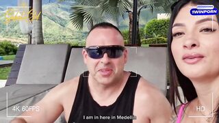 Famoso fotógrafo Español folla a influencer Colombiana en la piscina del hotel-SALOMÉ GIL