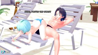 Femboy boy seduces his senpai and they end up fucking