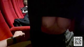 Fuck in Cinema with perfect boobs girl - Tonny and Mia