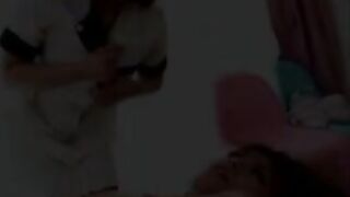 Hypersensitive squirter Kai in a lesbian scene