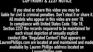 Red Hot Ginger Header Lauren Phillips Opens Her Legs For GF!