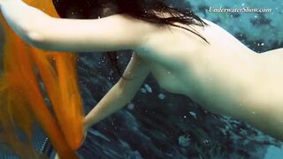 Two redheads swimming SUPER HOT!!!