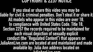 Mega Hot Milfs Julia Ann & Lisa Ann Lick Pussy In Retro Film