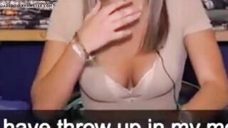 chicks in the office barstool tits - cleavage downblouse