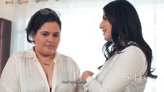 Boss Caught By Busty Wife Fucking His BBW Assistant