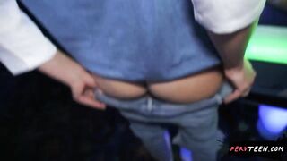 Sneaky Sex with Booty Perv Teen in Public